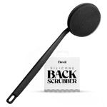 flexii® Silicone Back Scrubber – Premium Extra-Long Handle Back Brush for Shower, Exfoliating Deep Clean Body Scrubber, Durable for Men & Women