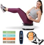 LifePro Waver Vibration Plate Exercise Machine - Whole Body Workout Vibration Fitness Platform w/ Loop Bands - Home Training Equipment for Weight Loss & Toning