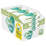 Pampers Harmonie Aqua Baby Wipes Box, 720 Wipes (15 x 48), Gentle Skin Protection for Delicate Skin with 99% Water