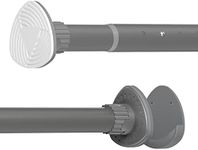 Oxdigi Room Divider Curtain Rod Long 142.1-160 Inches/ Matt Grey Tension Curtain Rod /No Drill,Never Rust,Heavy Duty,Adjustable,Thickened Pipe Wall/Spring Tension Rod for Window,Bathroom,Bedroom