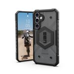 UAG Designed for Samsung Galaxy S23 FE Case Pathfinder Clear Ash, Translucent Rugged Military Drop-Proof Impact Resistant Non-Slip Protective Cover by URBAN ARMOR GEAR