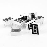 sourcing map 10 Pcs Common Cathode 10-Pin 1 Bit 7 Segment 0.56" Red LED Display Digital Tube
