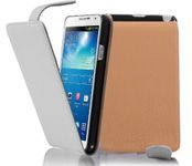 Cadorabo Case works with Samsung Galaxy NOTE 3 in SNOW WHITE - Flip Style Case made of Structured Faux Leather - Wallet Etui Cover Pouch PU Leather Flip