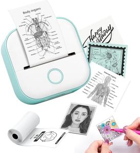 T02 Receipt Printer - Mini Portable Bluetooth Wireless Pocket Thermal Printer, 203dpi Handy Printer for Journal, Photos, Notes, Students Gifts, Compatible with iOS & Android, Green