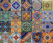 100 Mexican Tile Mix 4x4 by Color y Tradicion