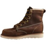 Thorogood American Heritage 6” Moc Toe Work Boots for Men - Soft Toe, Premium Full-Grain Leather with Slip-Resistant Wedge Outsole and Comfort Insole; EH Rated