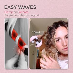 TYMO ROVY 25mm Hair Waver – Pink Styling Tool