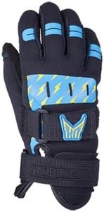 HO World Cup Kids Waterski Gloves Black/Blue Sz M