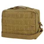 CONDOR #137 Utility Shoulder Bag Coyote Brown, 8"H x 12"W x 4.5"D