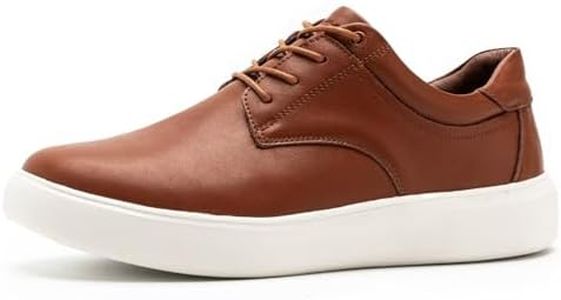 Men's Orthopedic Wide Toe Box Leather Dress Shoes: Comfortable Plantar Fasciitis Arch Support Heel Spurs Diabetic Arthritis Cap Oxfords, High Instep Outdoor Travel Camping Sneakers Brown Size 9.5