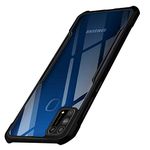 TheGiftKart Shockproof Clear Back Cover Case for Samsung Galaxy M31 Prime / F41 / M31 | 360 Degree Protection | Hard Transparent Back Cover Case for Samsung M31 Prime / F41 (PC & TPU, Black Bumper)