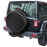 Moonet Tire Cover with Camera Hole, for Jeep Wrangler JL with Back-up Camera, Sport & Sahara (2018-2024), Fits 245/75R17, 255/75R17, 255/70R18