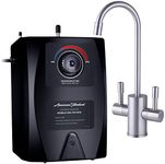 American Standard ASH-110 Hot Water Dispenser, Includes Brushed Nickel Dual Handle Water Faucet 780 Watts, 110v