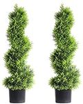 3Ft/35inch Spiral Topiary Artificia