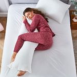 Silentnight Body Support Pillow - Full Body Long Bolster Maternity Nursing and Pregnancy Pillow for Sleeping with Super Soft Cover - Machine Washable - 4ft 8 Inch - 147 x 48cm