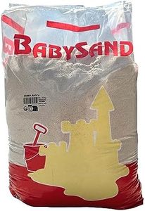 Sabbia Gioco Bambini Babysand Bianca Naturale Setacciata Lavata per Sabbiere e Aree Gioco Confezione 25kg