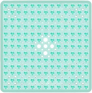 Tapis de Bain carré antidérapant à ventouses - Durable et élégant - Tapis de Douche antidérapant - Design Moderne - Ventouses de qualité - Lavable en Machine et sans Latex