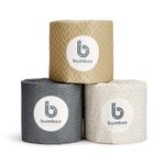 Bumboo Bamboo Toilet Roll 48 Pack | Wrapped Toilet Paper 3 ply, 300 Sheets | Eco Friendly Toilet Paper Bulk | Plastic-Free, Soft, Strong, Sustainable & Biodegradable Loo Roll