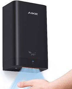 AIKE ADA Compliant Hand Dryer Surface Mount Hard Wired Design, 110V Black Model AK2822