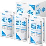 Instant Cold Pack, Medium Packs (7.5" x 4.5") - Ready First Aid, Provides fast Relief for Bruises, Swelling, Muscle Spasm, Pain, Headaches, Minor Ice Packs for Injuries (7.5" x 4.5", Case of 6)