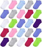 BOOPH 25 Pack Kids Low Cut Ankle So