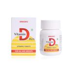 Bakson's Vitamin D Plus, Promotes Calcium Absorption, Bone Health, Muscle Strength & Boosts Immunity | Comes With Vitamin A,B,C & E for All Age Groups - (30 tab)