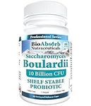 Saccharomyces Boulardii Probiotic. 10 Billion CFU of S Boulardii. 60-Day Supply. Shelf-Stable, Vegan (60 Capsules)