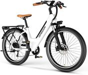 EUY Electric Bike for Adults,White