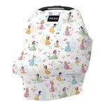 Milk Snob Original Disney 5-in-1 Cover - Nursing Cover for Breastfeeding - Car Seat Cover for Babies, Baby Carseat Canopy, Stroller Cover & More - All-in-One Cover (Disney Princess)