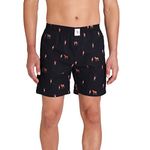 U.S. POLO ASSN. Men Signature Logo Pure Cotton I108 Boxers-Pack Of 1 (Black Players M)