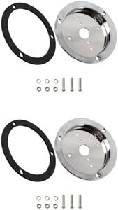 2 Sets of ‎Stainless Steel Custom Watermelon Light Bracket Adapter With Mounting Hardware For Truck RV Trailer Universal Fitment 4" Holes