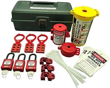 Zing Green Products 7129 RecycLockout Lockout Tagout Kit, Deluxe Tool Box, 32 Components