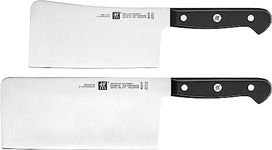 ZWILLING Gourmet Stainless Steel Kitchen Knife 2 Piece Set - Includes Chinese Chef Knife and Butcher Knife, Made in Germany