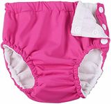 Durio Reusable Swim Diapers Washable Baby Swim Diaper Unisex Infant Toddler Swimming Diapers A Rose 12-18 Months