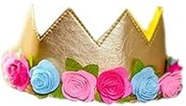 Girls Birthday Flower Crown Felt Go