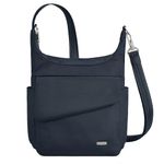Travelon Anti-Theft Messenger Bag, Midnight, 11 x 10 x 4.5,