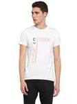 AMERICAN CREW Printed Round Neck T-Shirt for Men (AC1480-XXL_White)