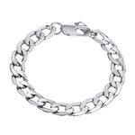 PROSTEEL Mens Bracelets Bangles 8mm 316L Stainless Steel Wrist Band Hand Chain Jewelry Gift