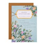 Hallmark Anniversary Card for a Special Couple - Classic Floral Design with Heartfelt Verse