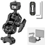 NEEWER Flexible Articulating Magic Arm with Dual Ball Heads, Quick Release NATO Clamp & 48mm NATO Rail and 1/4" Screw with Retractable Pin, Camera Monitor Mount Compatible with SmallRig Cage, UA011