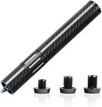 KONLLEN Pool Cue Extension with 3 Bumpers Carbon Fiber Billiards Cue Extension Billiard Accessories for Pool Sticks