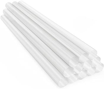 ENPOINT Clear Hot Glue Sticks Full Size, 12 Pack 8 Long x 0.43 Dia Hot Melt Glue Sticks, Craft Glue Sticks for Fabric Wood, All Temp Adhesive Glue Sticks for Repairs, Decoration, Art, DIY