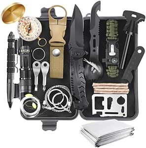 Gifts for Men Dad Husband Teenage Boy, Survival Kit 28 in 1, Survival Gear Tool Emergency Tactical Equipment Supplies Kits for Families Outdoors Camping Hiking Adventures