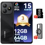 Blackview WAVE 9C Smart Android Phone,4G Sim-Free & Unlocked Mobile Phones, 12GB+64GB/2TB, Android 15 Phone 13MP+8MP AI Camera, 5000mAh/10W, Fingerprint/Eye Comfort Mode, 5G WiFi/GPS/OTG Smartphone