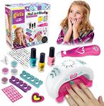 Crafts Gifts for 6 7 8 9 Year Old Girls, Kids Nail Kits Sets for Teenage Girls Gifts Age 6 7 8 9 10 Nail Polish Kits for 8 9 10 11 12 Year Old Kids Girls Nail Salon Games Arts and Crafts for Kids