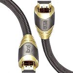 IBRA 1m 8K hdmi cable, 8K 2.1 cable, 8K@60Hz hdmi, 4K@120Hz, eARC HDR10 4:4:4| 21:9, HDCP 2.2/2.3 Dolby, 3D, VRR, Ethernet, Compatible with Latest game console/Roku TV/HDTV/Blu-ray - LUXURY Series