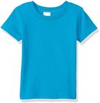 Clementine Baby Infant Unisex Cotton Tee Boy & Girl Short Sleeve T-Shirt, 6M-2Yr, Turquoise, 6MOS