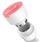 Fullicon Pill Crusher for Tablets, Stainless Steel Head Tablet Crusher, 2-in-1 Pill Grinder with Storage, Small Tablet Grinder for Pets, Elderly & Dogs (Pink)