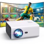 YUZINO Mini Projector【Electric Focus/Keystone/Zoom】15000L Full HD 1080P Portable Projector with WiFi and Bluetooth, Outdoor Movie Projector for Bedroom/Sports/Party Support Phone/Laptop/TV Stick/HDMI