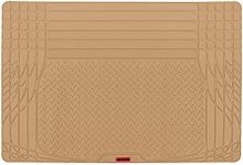 Motor Trend Heavy Duty Utility Cargo Liner Floor Mats for Car Truck SUV, Universal Trimmable to Fit, Foldable, Cargo & Trunk All Weather Protection, Beige (MT-786-BG)